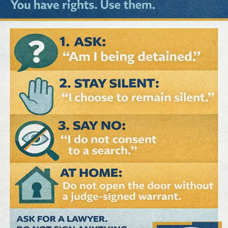 KNOW YOUR RIGHTS IF APPROACHED BY ICE