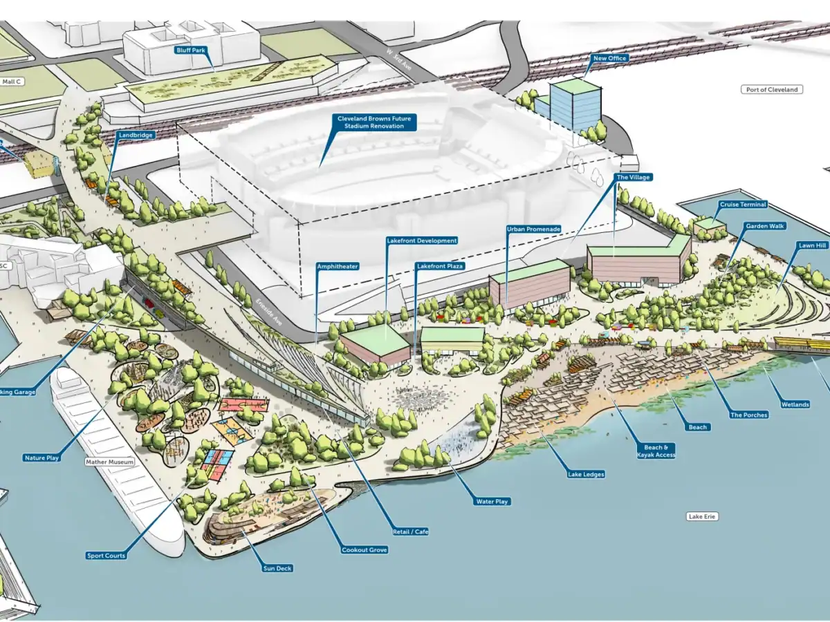 Cleveland approves millions for North Coast Connector, City Hall design work