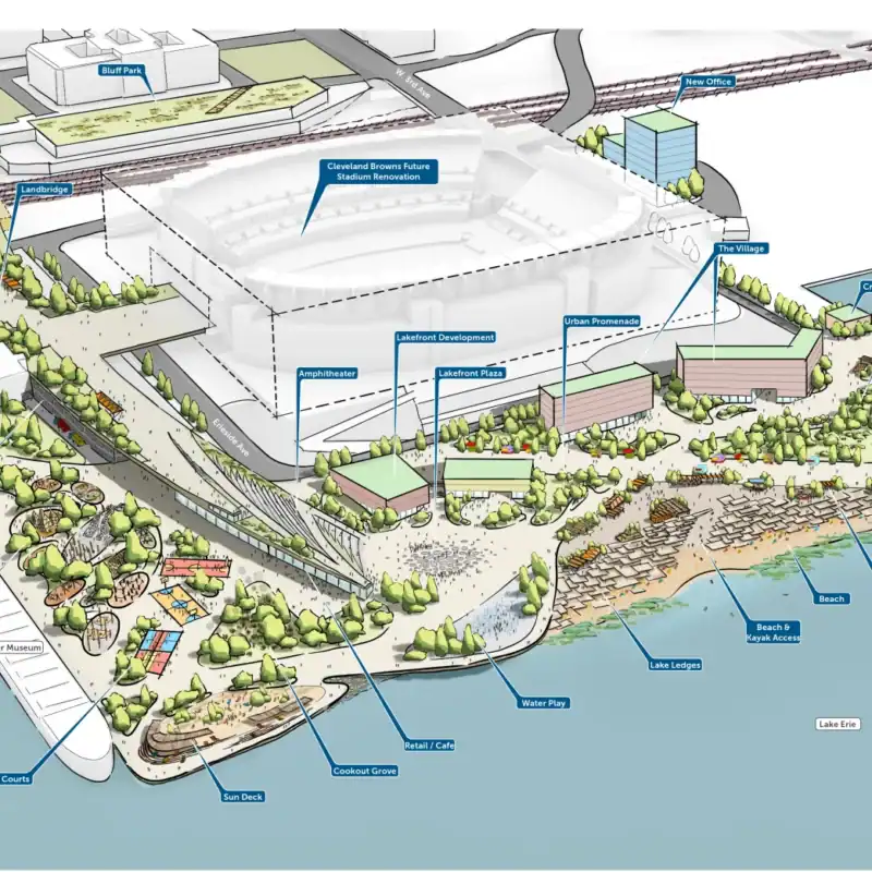 Cleveland approves millions for North Coast Connector, City Hall design work